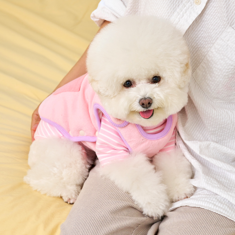 마이플러피 강아지옷 노터치 똑딱조끼 허그미 - 상세 이미지 4