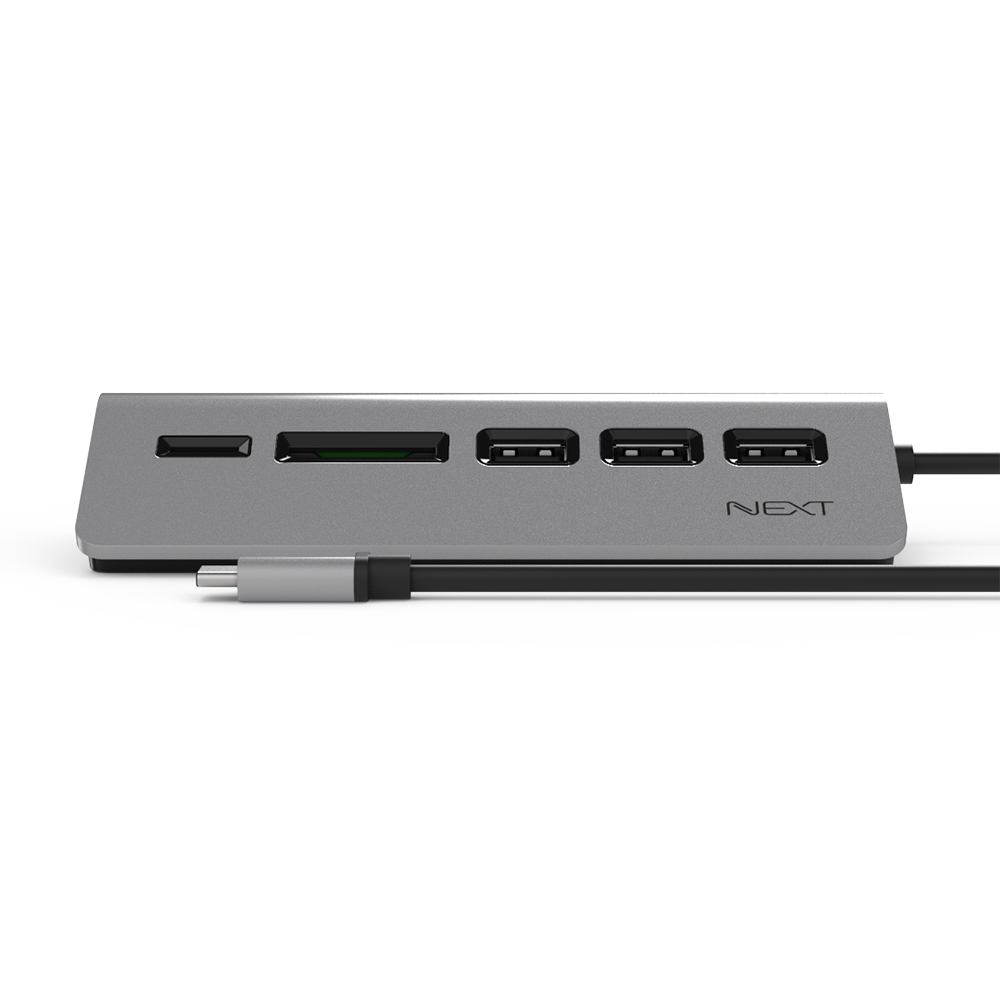 넥스트유 NEXT-9721TC 카드리더기 무전원허브 USB 3.0 30cm