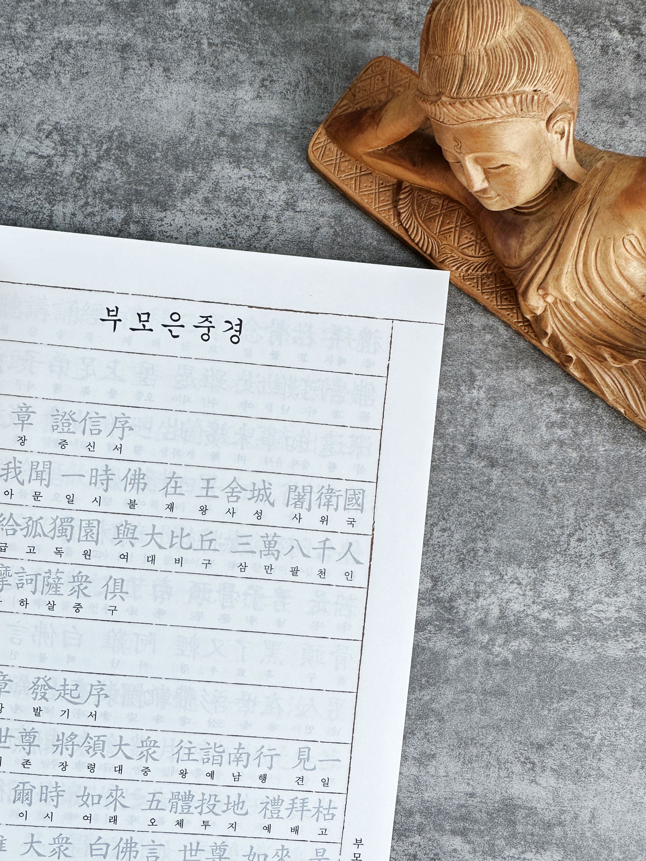 영가전에 수첩 부모은증경 사경책 불경 불교 따라쓰기 사경 기도 상품 이미지