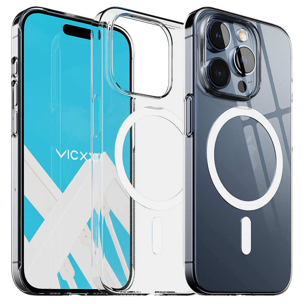 빅쏘 초슬림 변색없는 맥세이프 케이스 투명, 아이폰15 프로 맥스