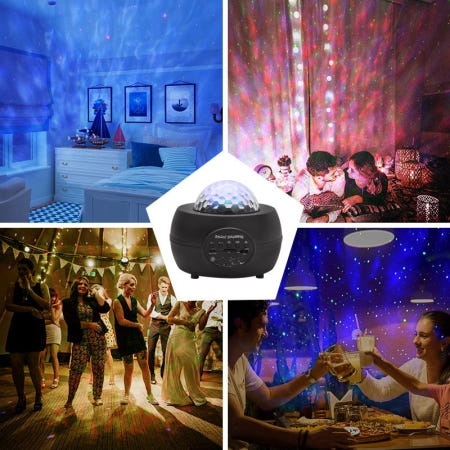중국협력사ODM [해외]미러볼 프로젝션 파티 스피커 무드등 캠핑 생일 이벤트 노래방 조명