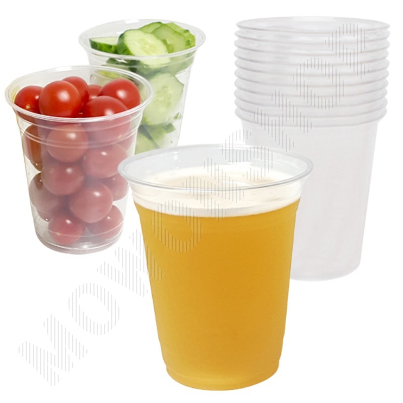 일회용맥주컵 14oz 아이스컵 14온스 14온즈 투명컵 - 메인 이미지