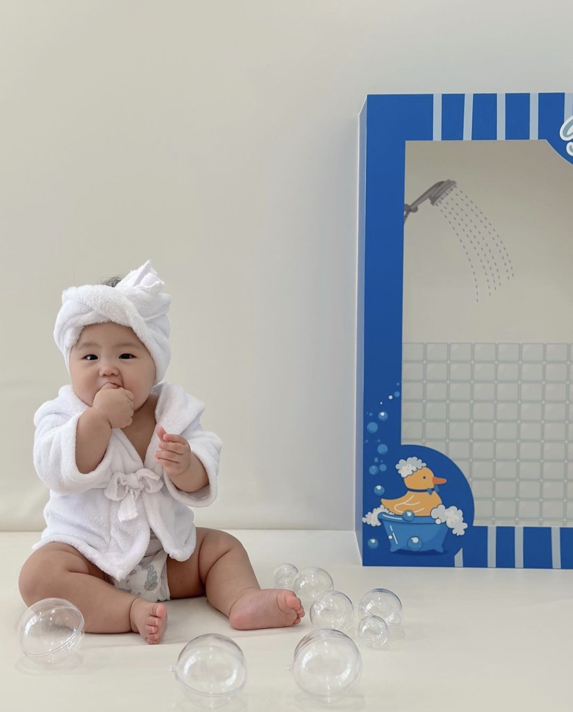 [툴리툴리]베이비샤워 아기 50일 셀프촬영 신생아 뉴본 100일 200일 목욕컨셉 포토박스