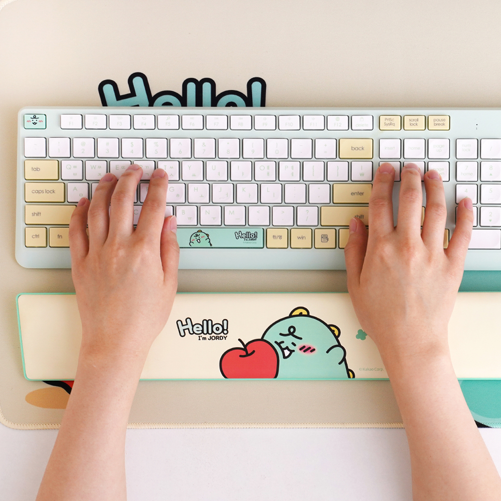카카오프렌즈 죠르디 키보드 팜레스트 손목 보호 쿠션 키보드받침대 - 상세 이미지 2