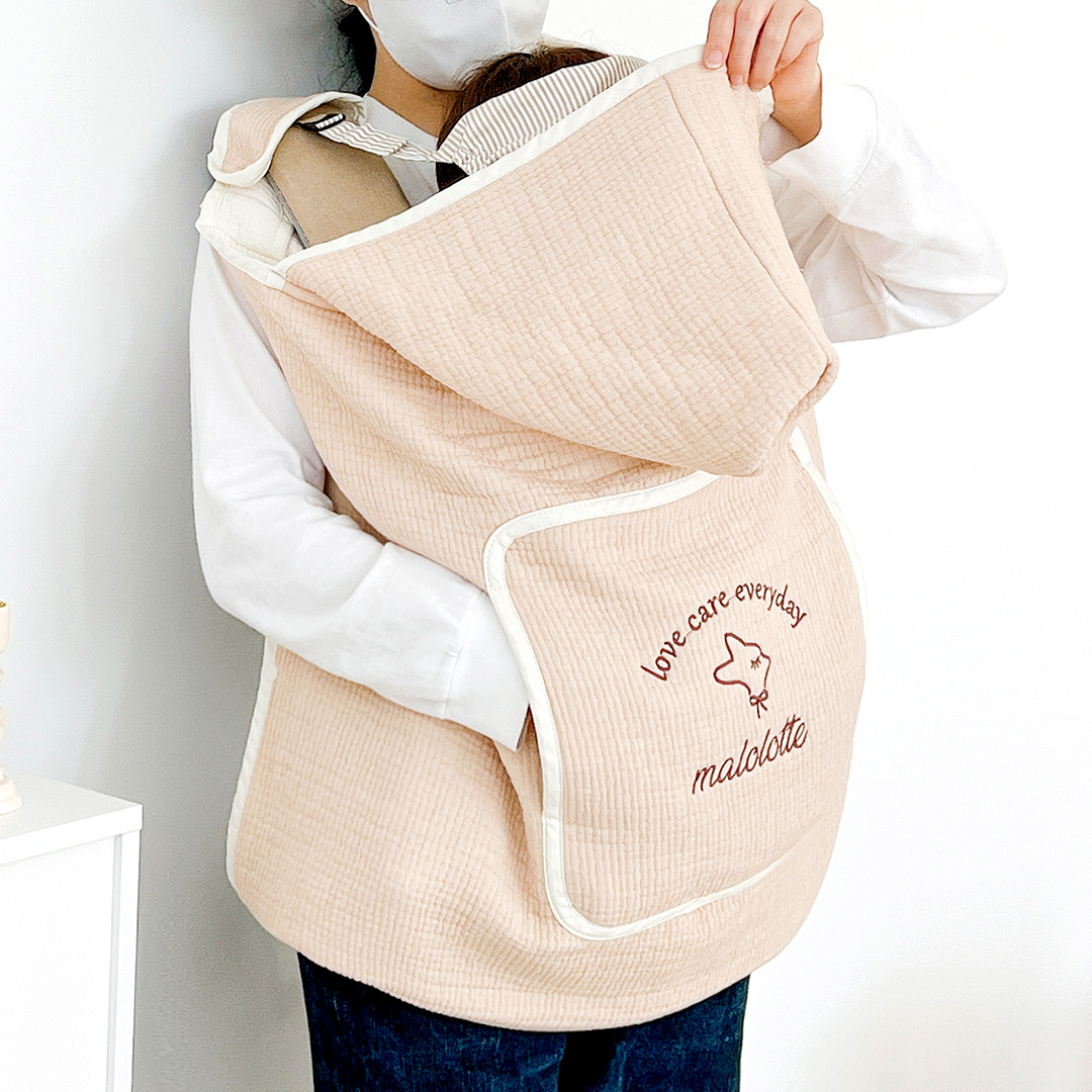 [마롤로뜨] 아기띠 워머 뽀글이 극세사 아기망토 바람막이 담요 겨울 사계절 포함