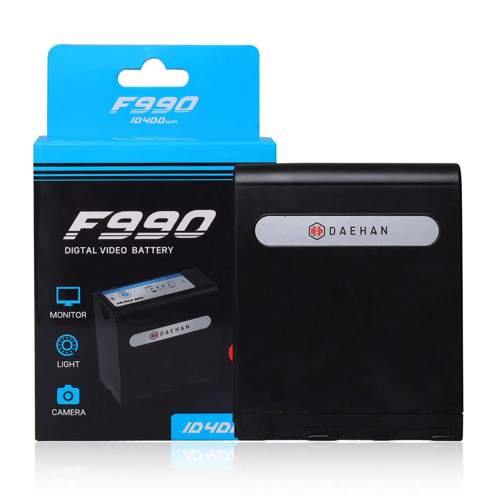 NP-F970 호환 고용량 F타입 조명 모니터 배터리 10,400mAh C타입충전 F990 - 상세 이미지 2