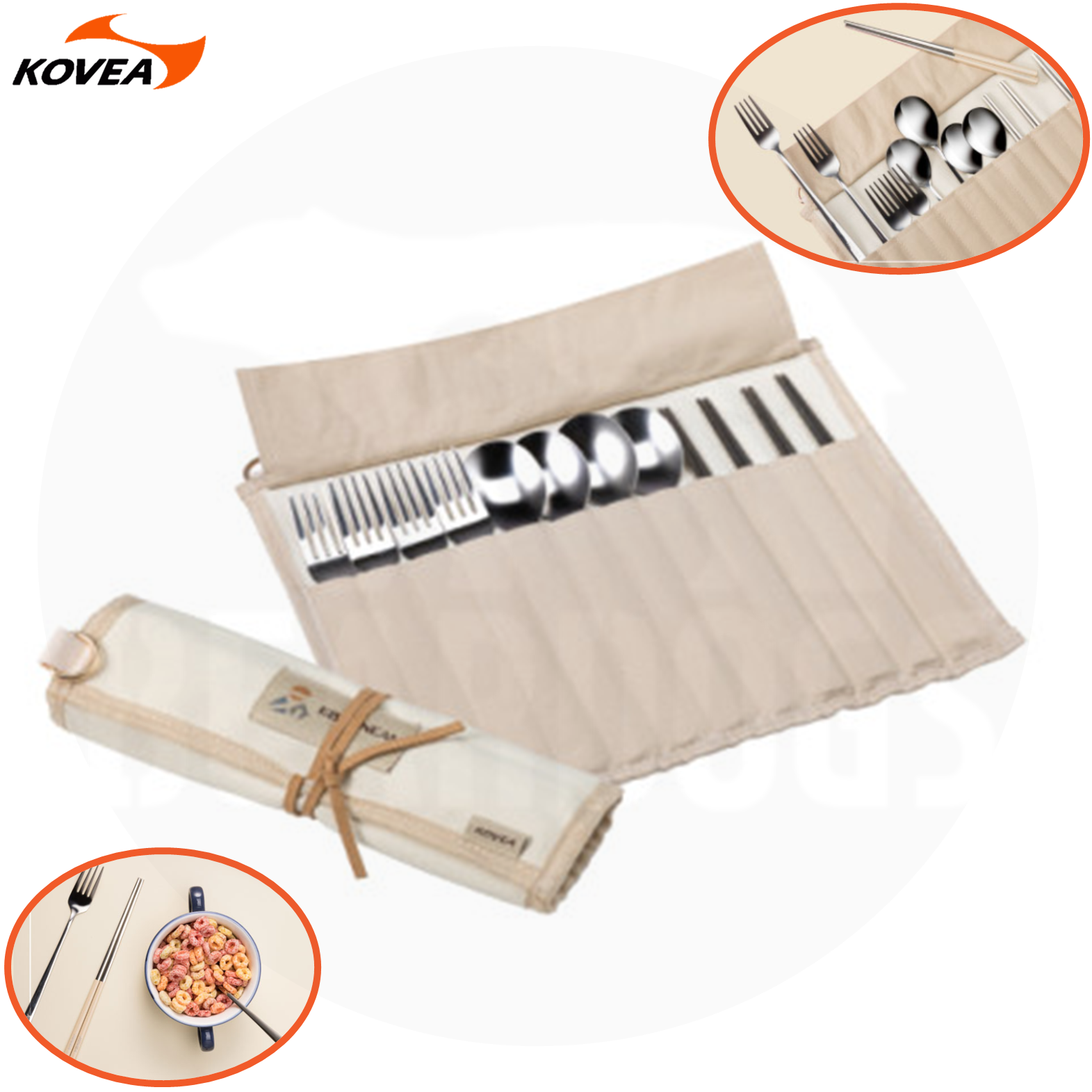 코베아 에버닌 모아 수저 커틀러리 세트 캠핑 커트러리 포크 젓가락
