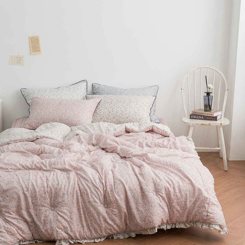 모달이불 잔꽃 플라워패턴 슈퍼싱글 퀸 차렵이불 세트구성가능