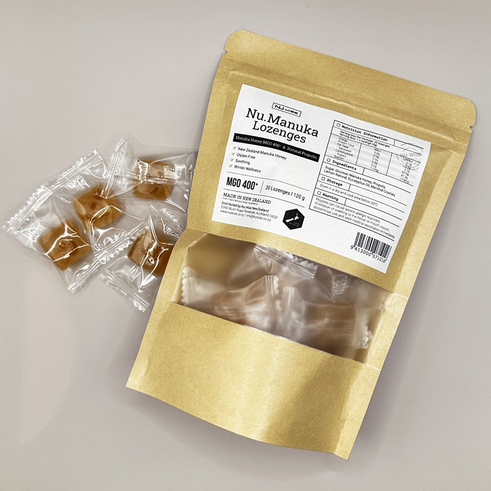 뉴와이즈 마누카꿀 프로폴리스 캔디 120g 20개입 - 상품 이미지
