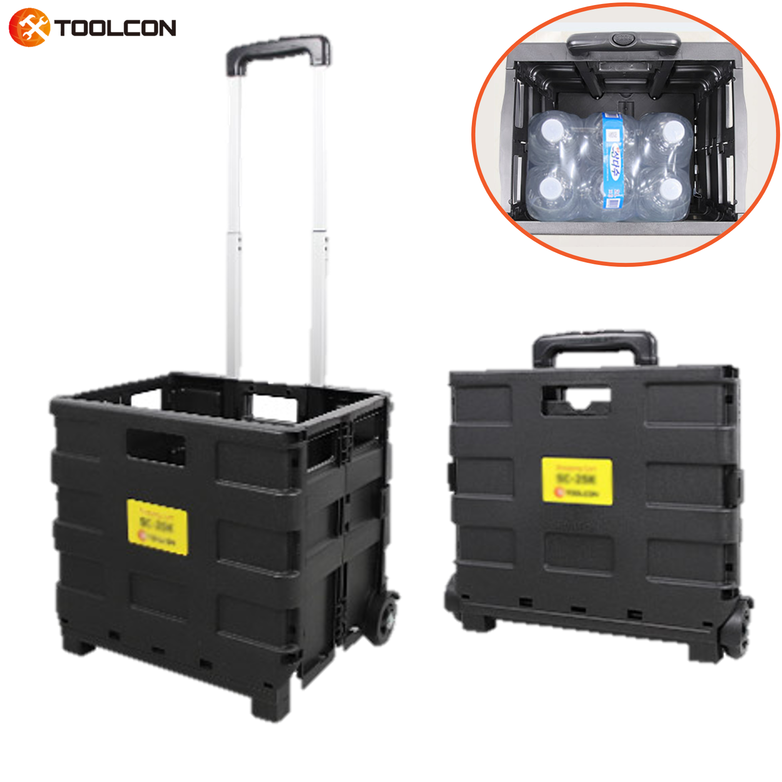 툴콘 접이식 쇼핑 카트 25 KG 핸드카 시장 손수레