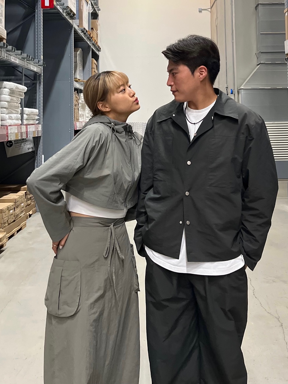 나일론 크롭후드집업 크롭후드 - 상세 이미지 4