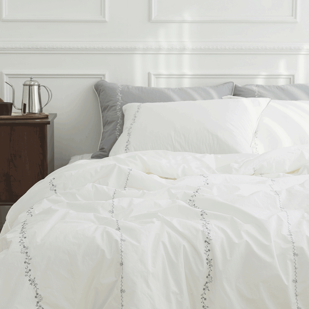 호텔이불 고밀도 안감 모달 신혼침구 SS Q 자수 바이오워싱 차렵이불