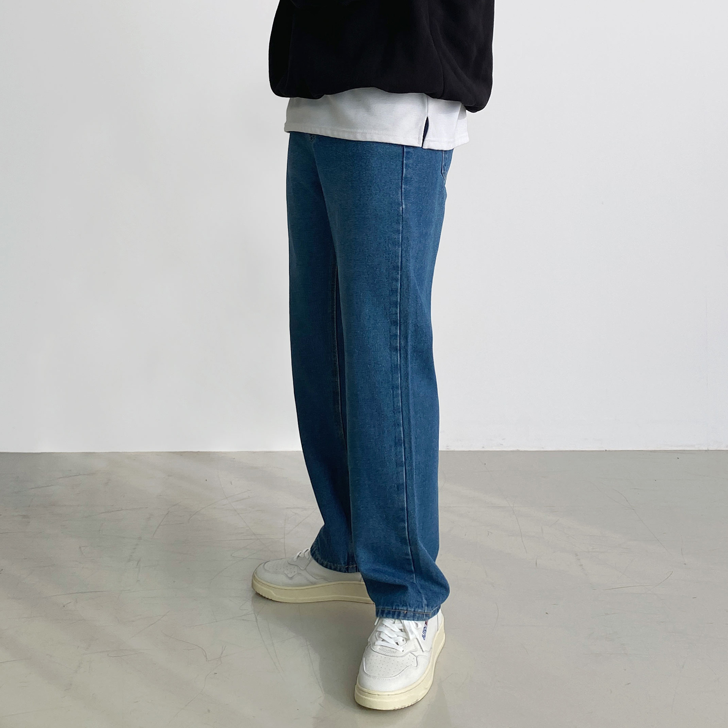 1+1 남자밴딩청바지 남자세미와이드청바지 이미지 2