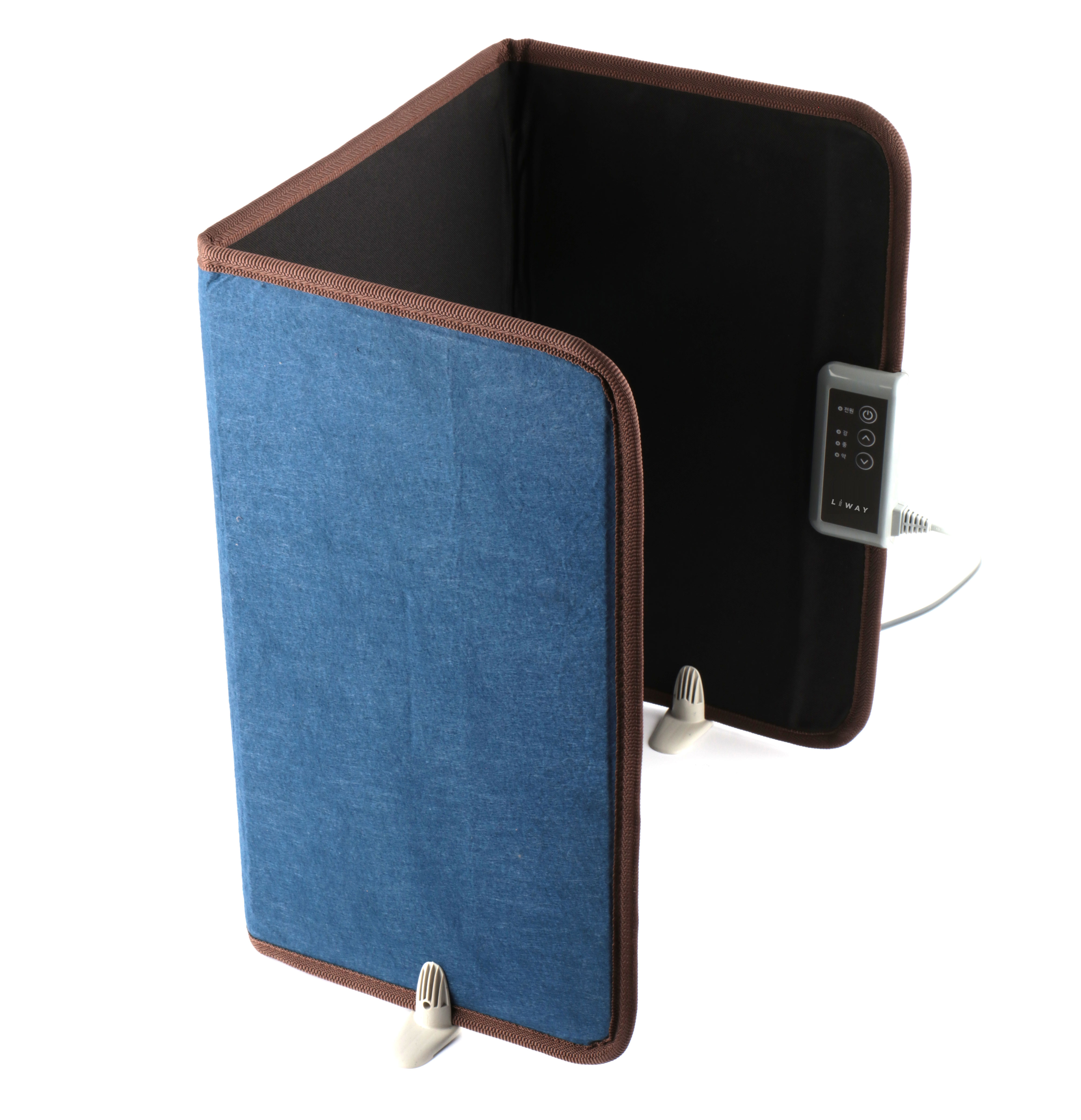 리웨이 히팅패드 파티션히터 전기발난로 접이식 발히터 책상 네이비