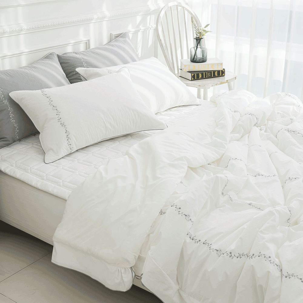 호텔이불 고밀도 안감 모달 신혼침구 SS Q 자수 바이오워싱 차렵이불