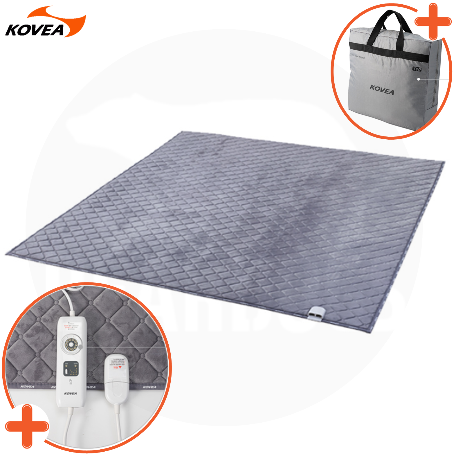 코베아 코지 극세사 전기 매트 140 캠핑 장판 온열