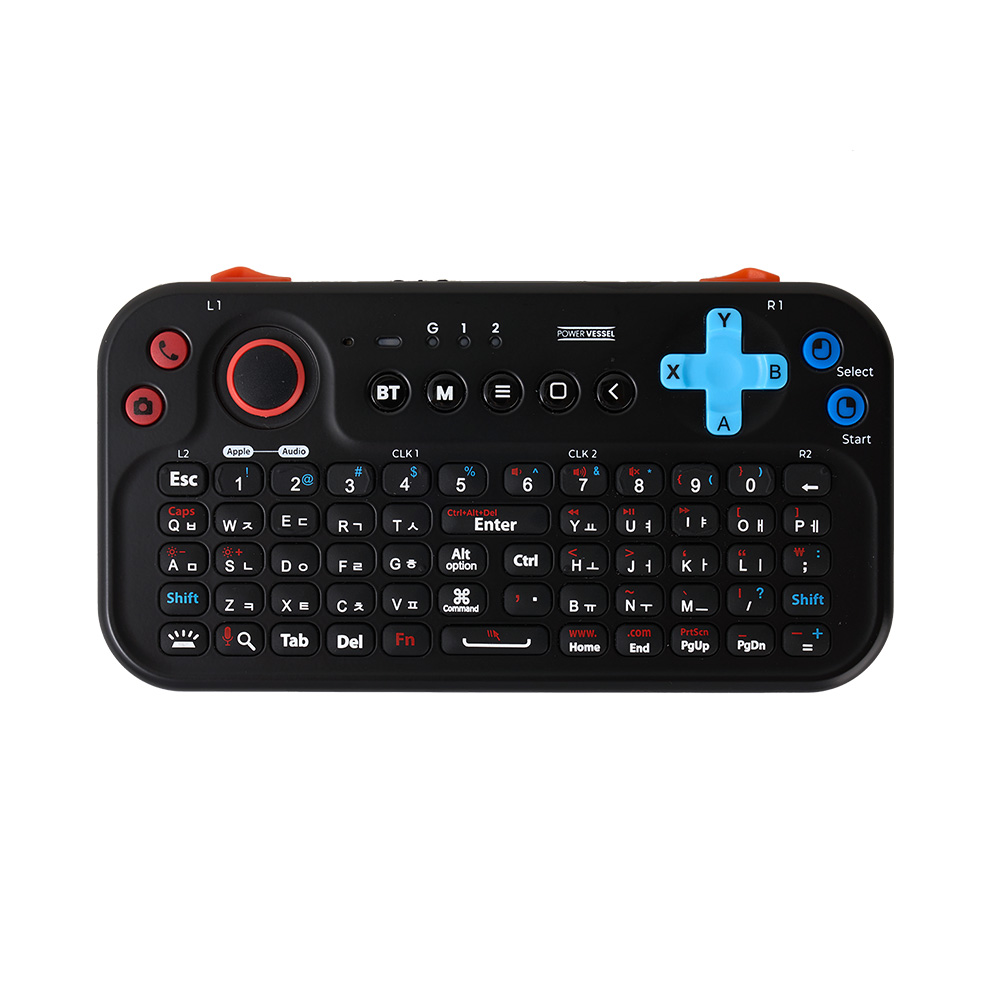 펀디안 미디어 블루투스 포켓 키보드 2세대 PV-K02 블랙, 돔스위치 제품 이미지