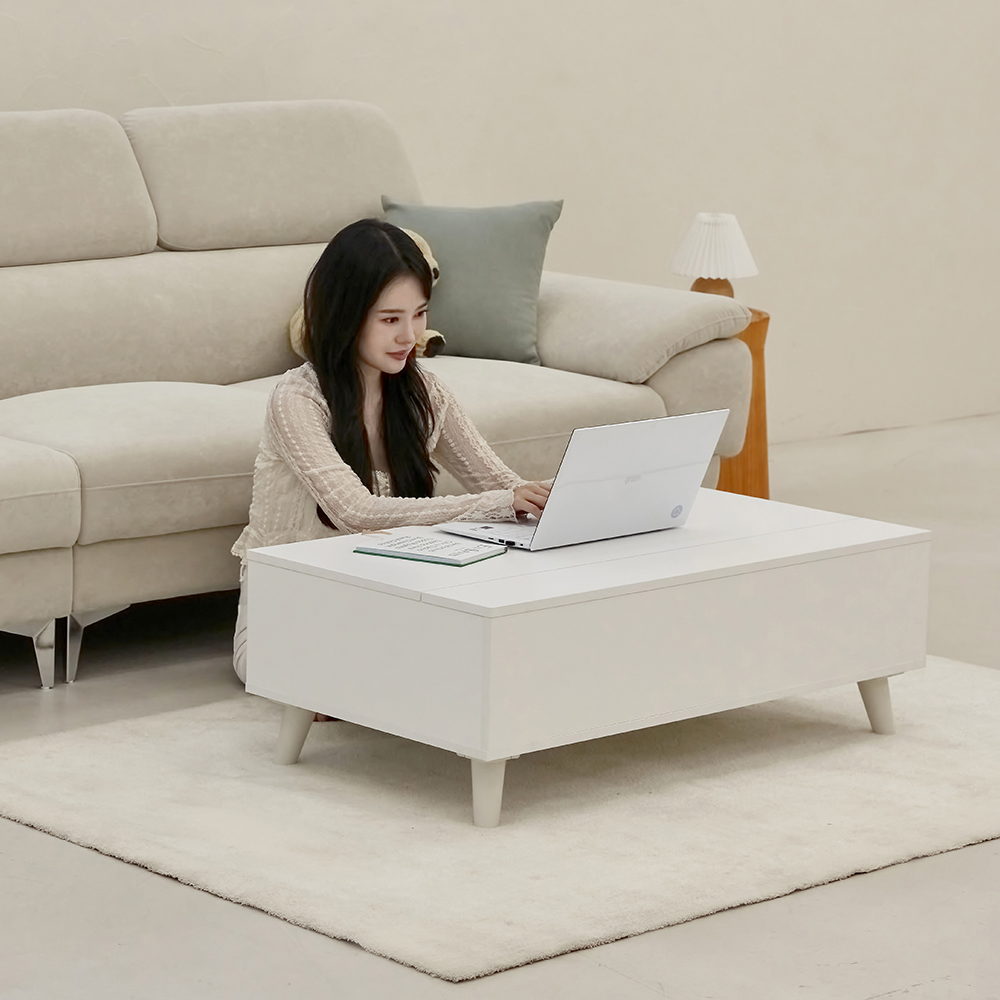 브루노 거실 테이블 소파 협탁 리프트업 사이드 테이블