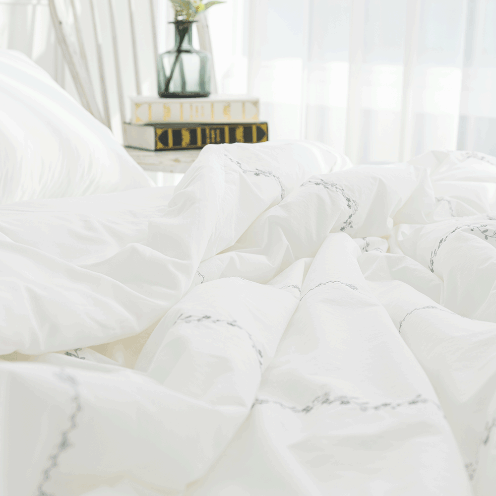 호텔이불 고밀도 안감 모달 신혼침구 SS Q 자수 바이오워싱 차렵이불