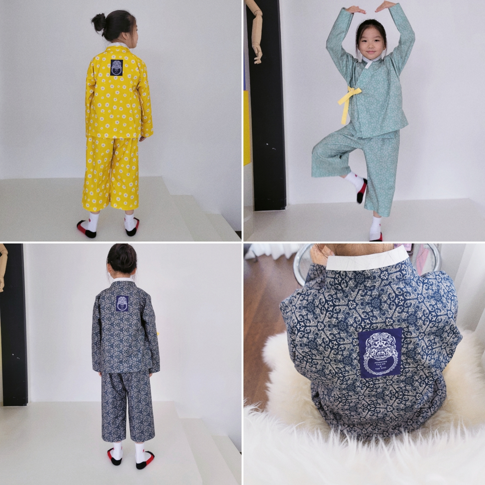 사철 생활한복 개량한복 상하복 세트 - 상품 이미지
