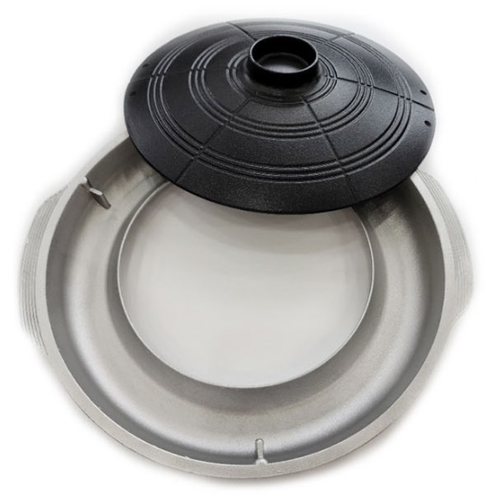 무쇠 솥뚜껑 불판 삼겹살판 코팅불판 30cm 고깃집 불판