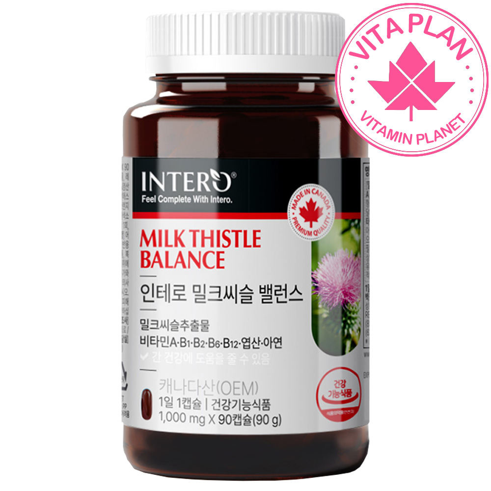 밀크씨슬 비타민B 1000 간 건강 간에좋은 남성여성 밀크티슬 리버케어 90캡슐, 1개