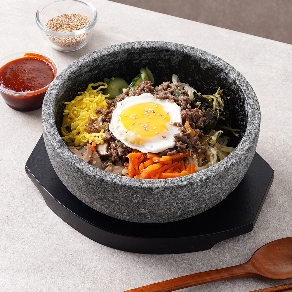 자연애 돌솥 비빔밥 그릇 18 곱돌 1인용 가정용 밥 뚝배기 - 상세 이미지 3