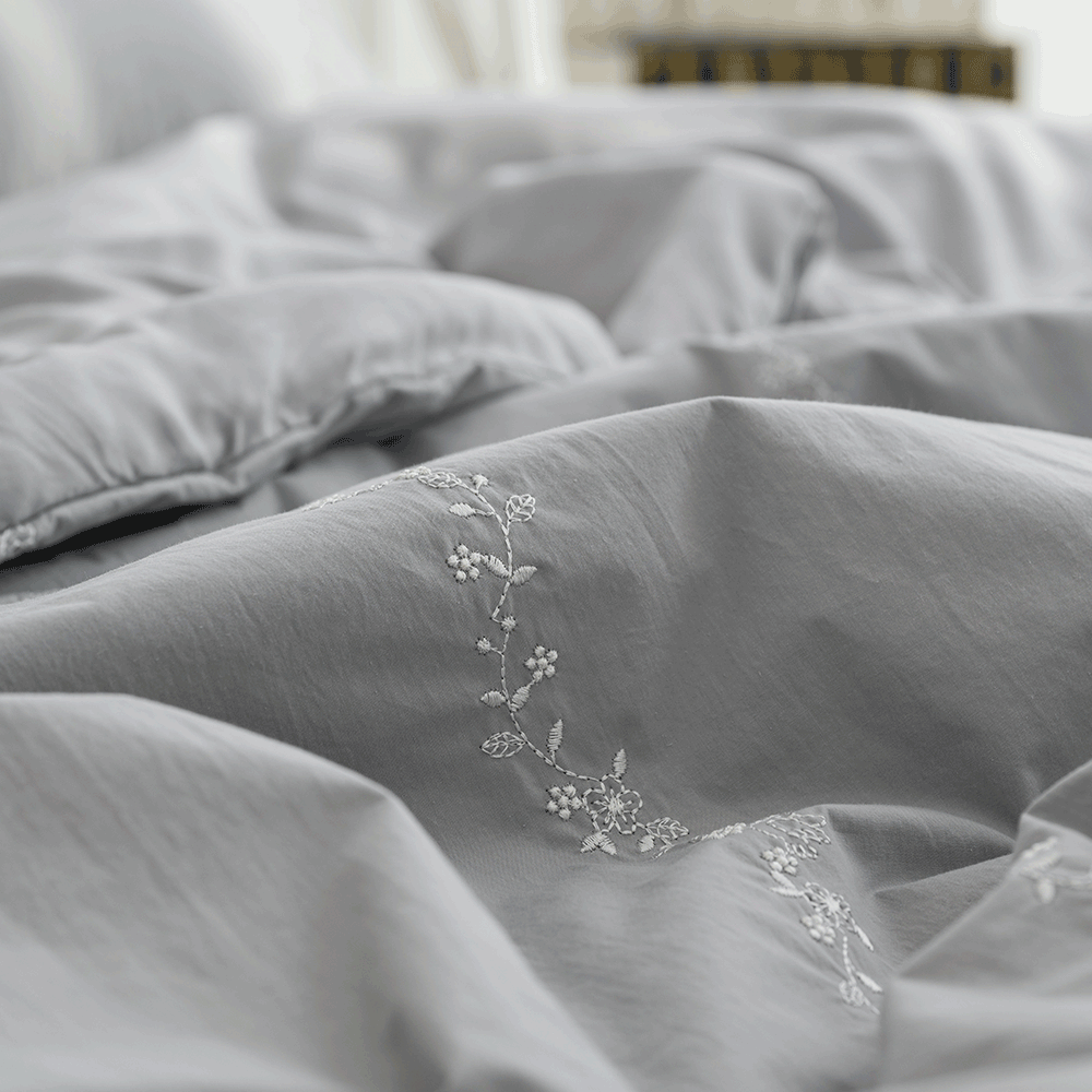 호텔이불 고밀도 안감 모달 신혼침구 SS Q 자수 바이오워싱 차렵이불