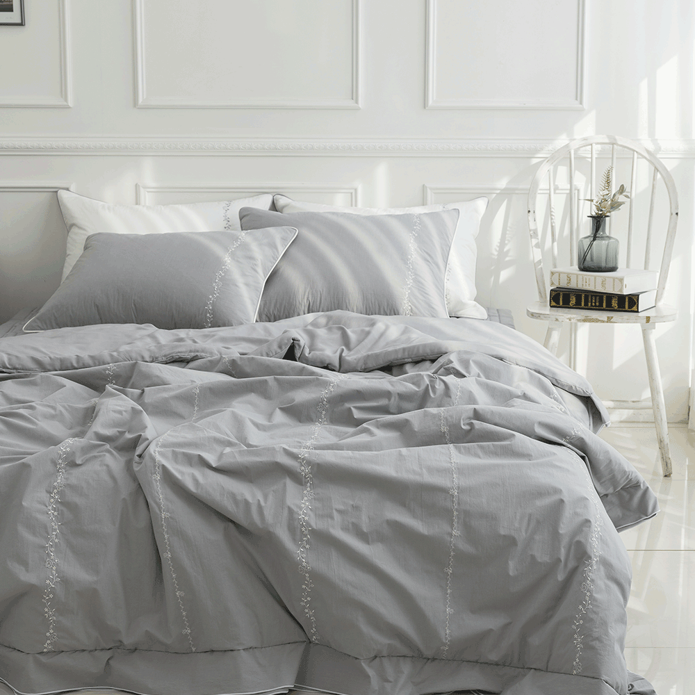 호텔이불 고밀도 안감 모달 신혼침구 SS Q 자수 바이오워싱 차렵이불