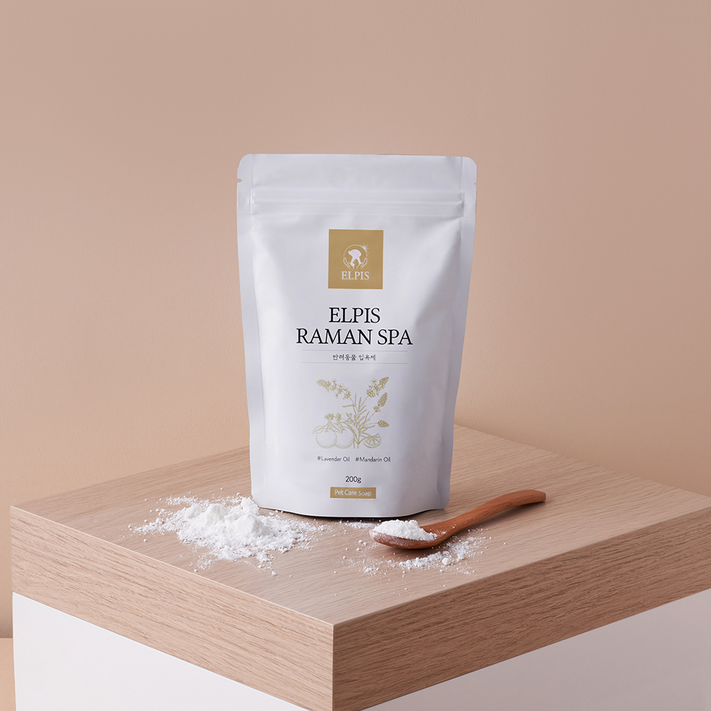 풍성한 모질관리 탄산스파 강아지샴푸 정전기 트리트먼트 진드기 노폐물흡착 죽은털제거 탄산 라만스파 200g, 1개