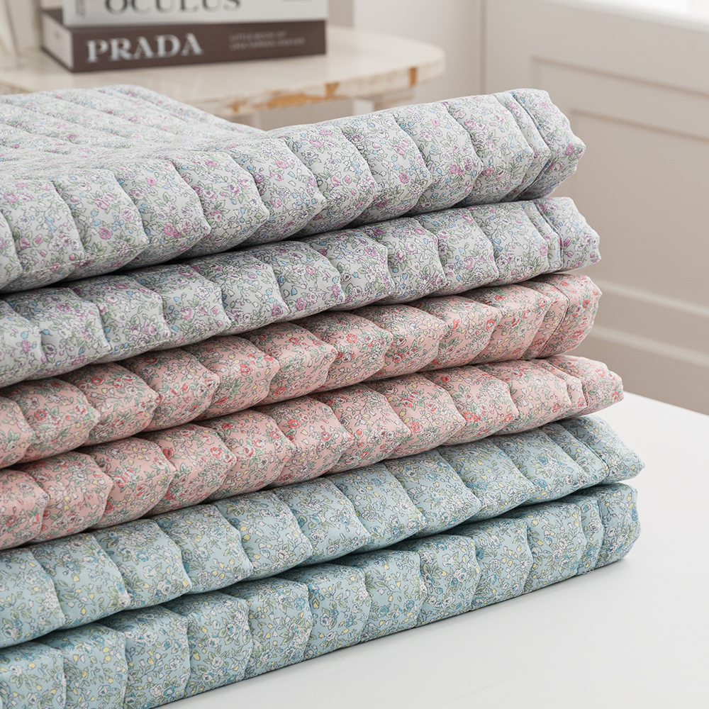 모달패드 잔꽃 플라워패턴 SS Q 논슬립 밀림방지 침대패드