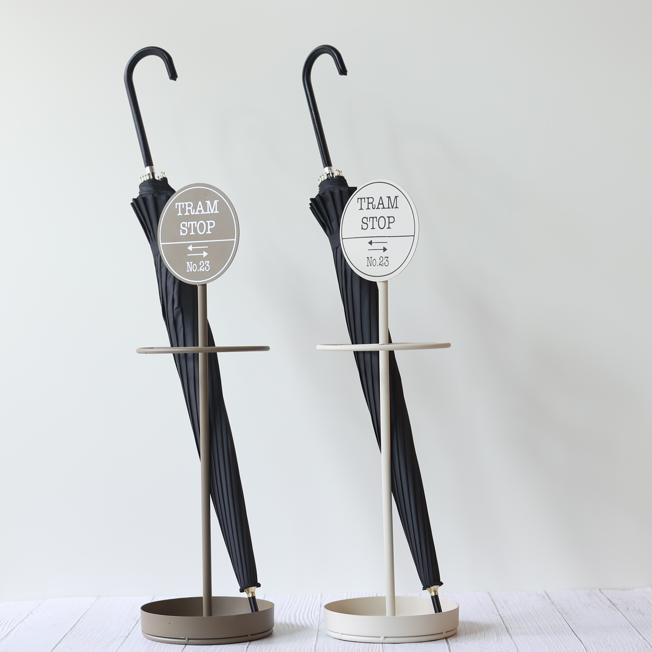 트램 스톱 모던 빈티지 철제 인테리어 우산꽂이 2컬러