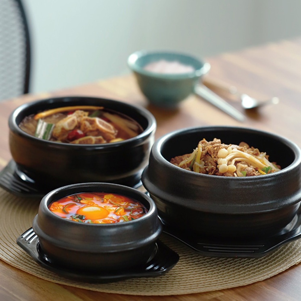 페트라이트 광물 뚝배기 그릇 된장 찌개 계란찜 국밥 곰탕 설렁탕 식당 업소용