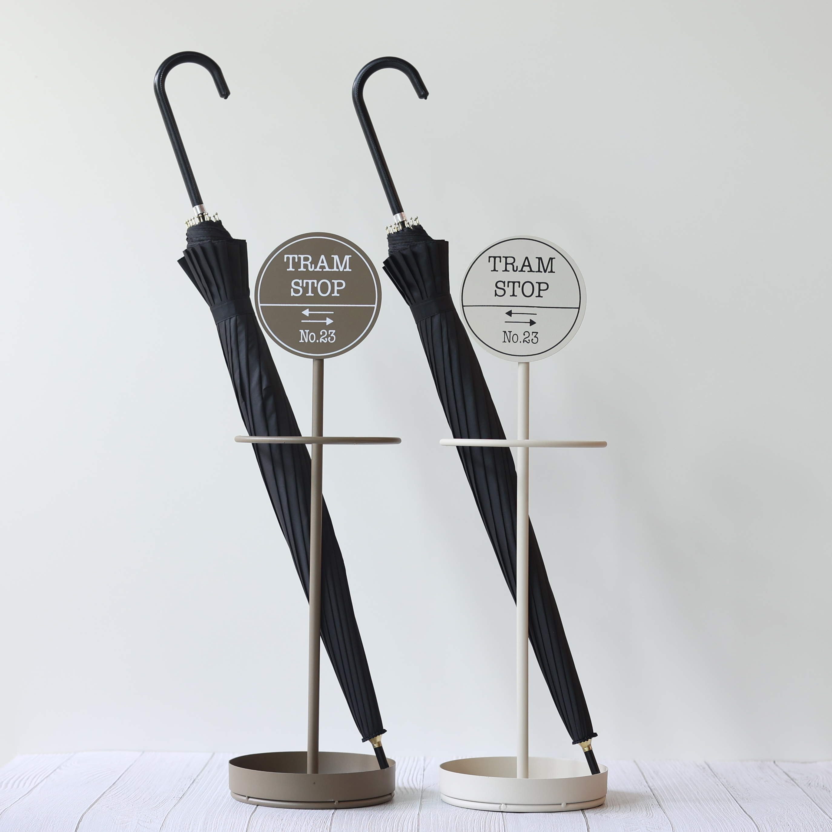 트램 스톱 모던 빈티지 철제 인테리어 우산꽂이 2컬러
