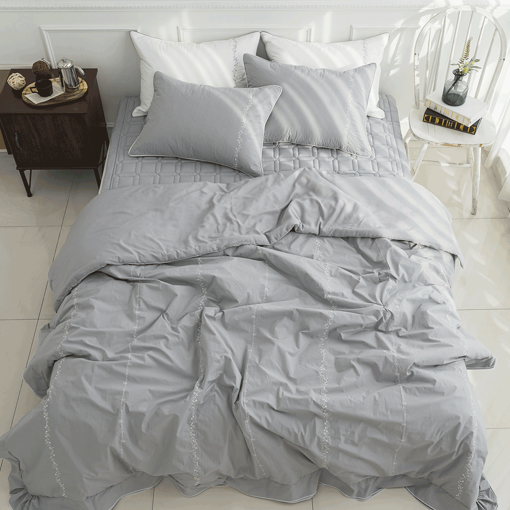 호텔이불 고밀도 안감 모달 신혼침구 SS Q 자수 바이오워싱 차렵이불