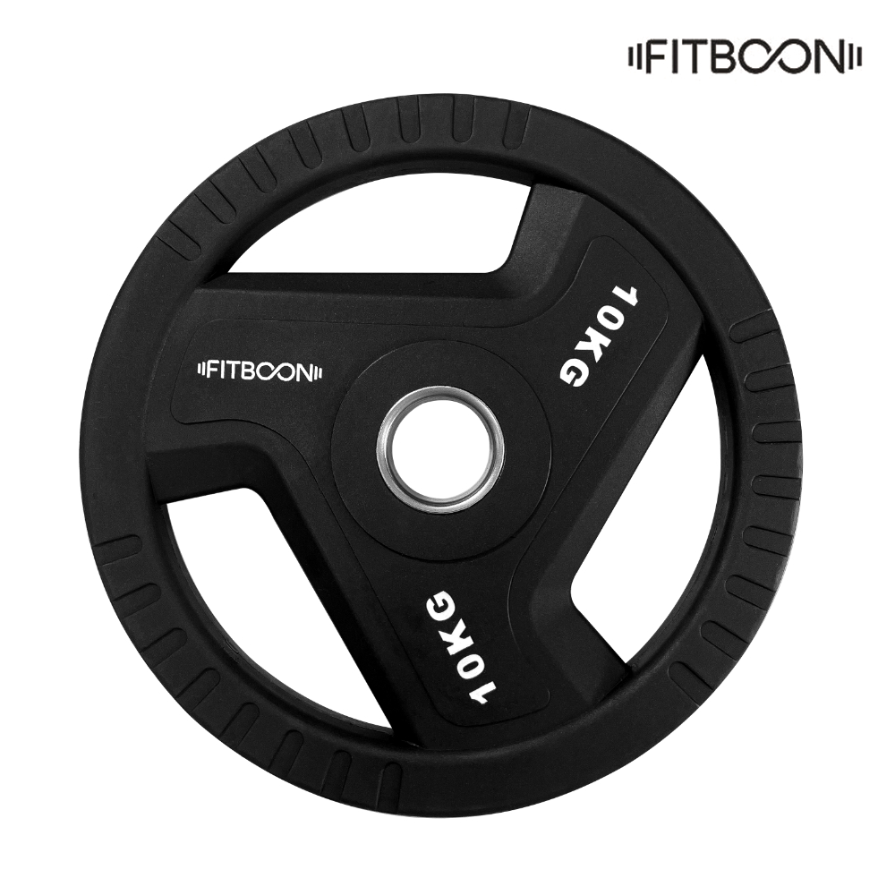 핏분 바벨 원판 우레탄 50mm 중량 플레이트 무소음 마찰방지 TPU소재 10KG