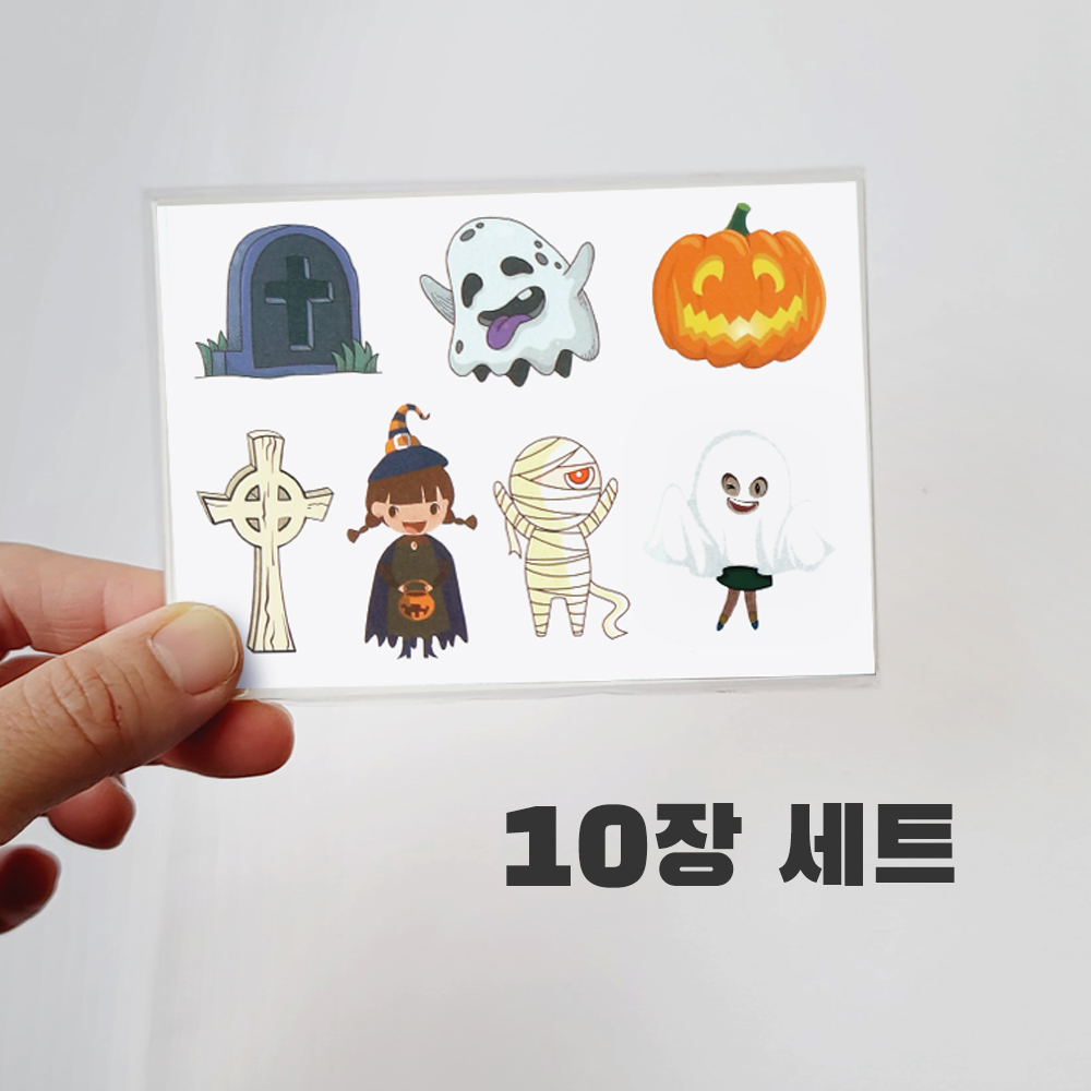 니즈엘 KC 어린이 타투 스티커 분장 헤나 판박이 헤나 WD 할로윈 (10장) - 상세 이미지 3