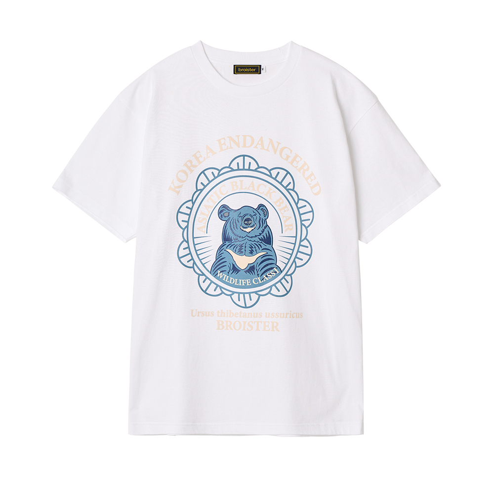 지리산 국립공원 멸종위기동물 반달가슴곰 티셔츠 관광기념품 지역 굿즈 기념품 외국인 선물 이미지 2