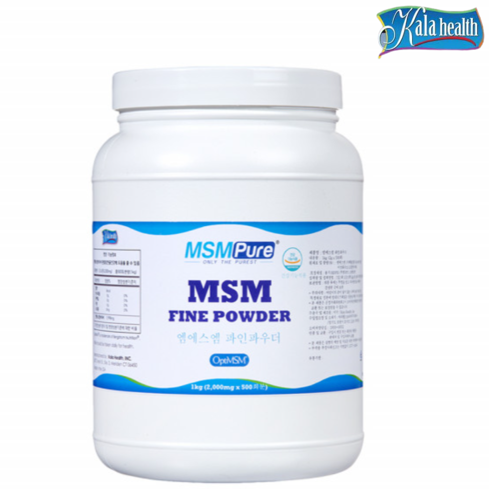 카라헬스 옵티 MSM 파우더 분말 1KG 관절 연골 뼈 건강 엠에스엠 순도 99.9% - 상품 이미지
