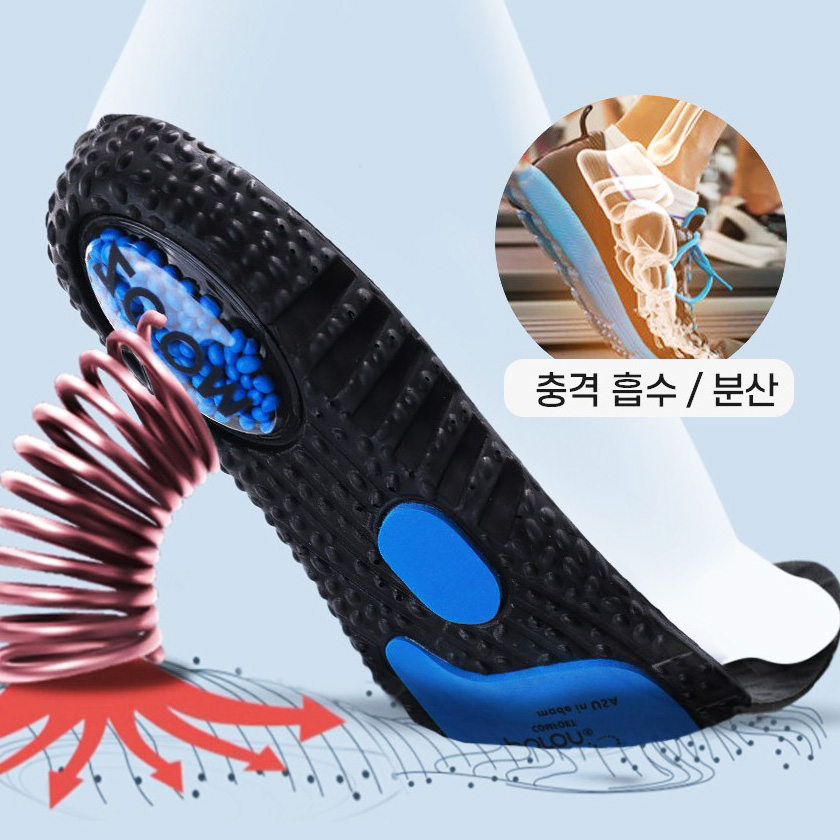 컨버스깔창 안전화 작업화깔창 구두 군화 워커 충격흡수 낚시화 단화 안전화용 에어깔창 - 상품 이미지