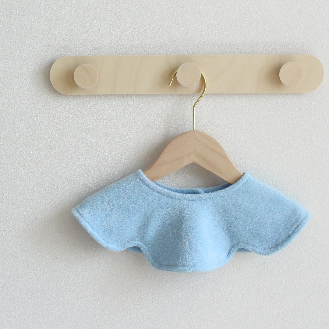 [바니블라썸] 빅사이즈 테리롤링 턱받이 아기 빕 테리빕 타올턱받이 침받이 크림