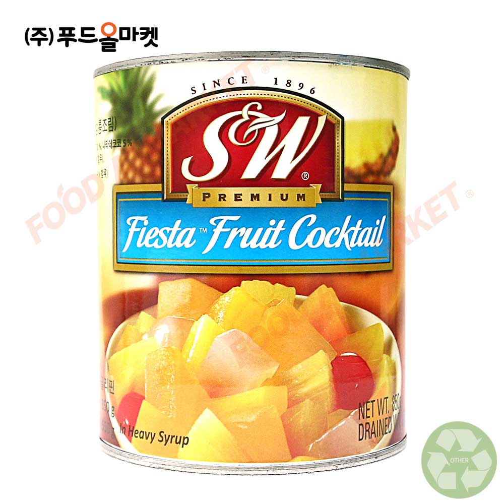 에스앤더블유 프리미엄 피에스타 후르츠칵테일 850g 한박스 (850g x 12ea) _박스단위출고 : 데이올푸드