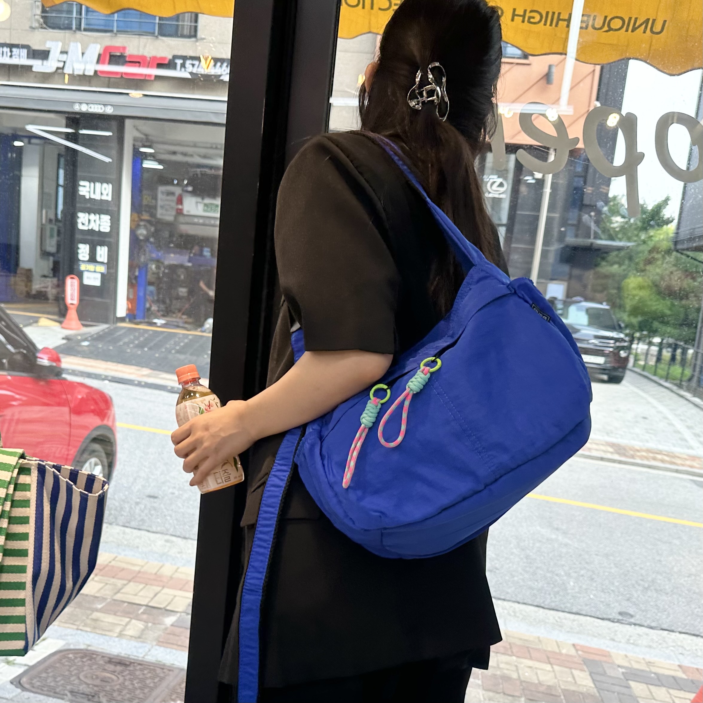 므떼 유럽여행용 크로스백 보부상 데일리 가벼운 슬링벡 크로스 나일론 일본 가방 7003 - 상세 이미지 5