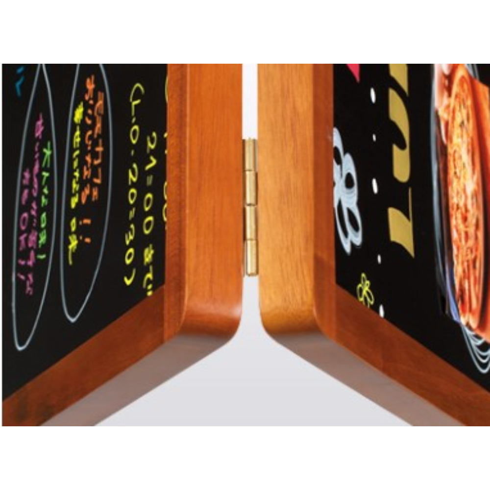 A형 블랙보드 입간판 중형 양면 사용 자석형 유광 예쁜 칠판 입간판 이젤 스탠드 세트 - 상세 이미지 4