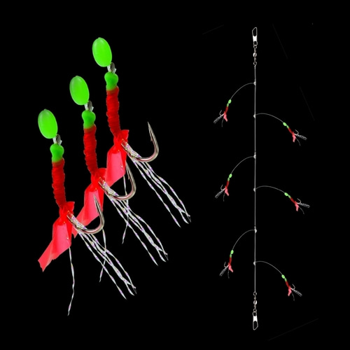 카드 채비 고등어 전어 볼락 원투 바다 낚시 바늘 6단 열기 어피
