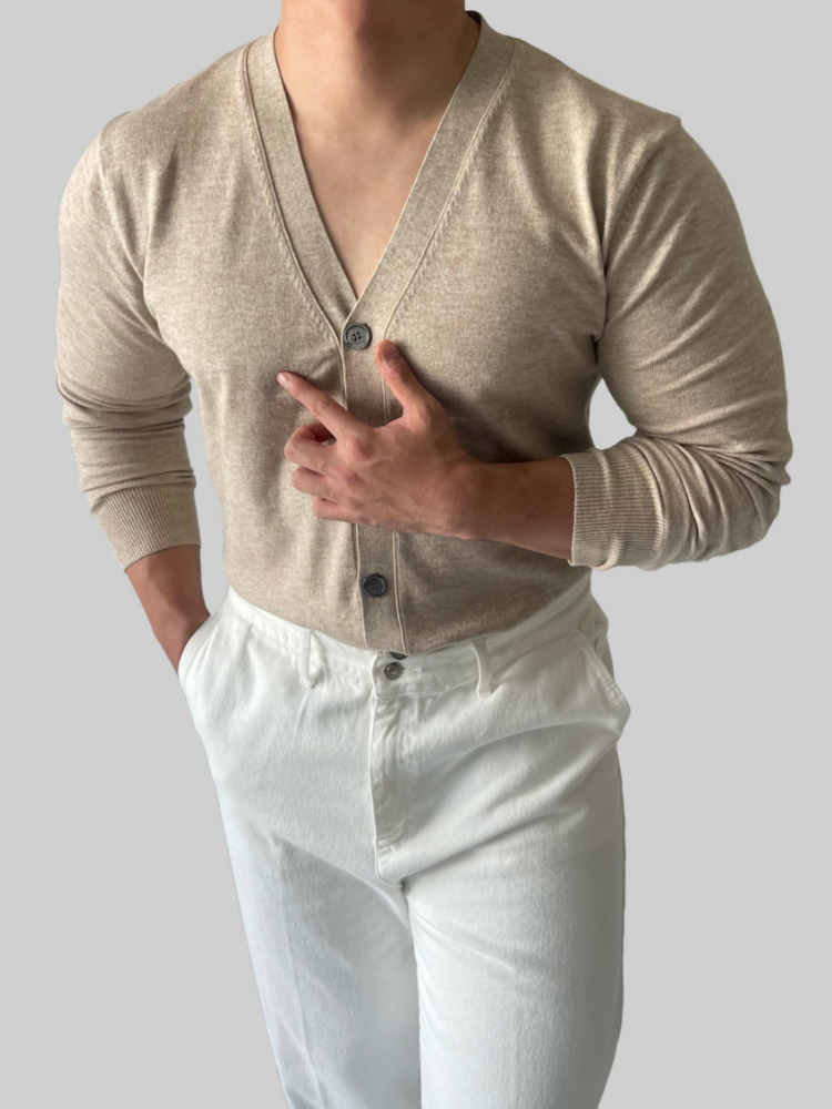 1+1 남자가디건 머슬핏가디건 이미지 8