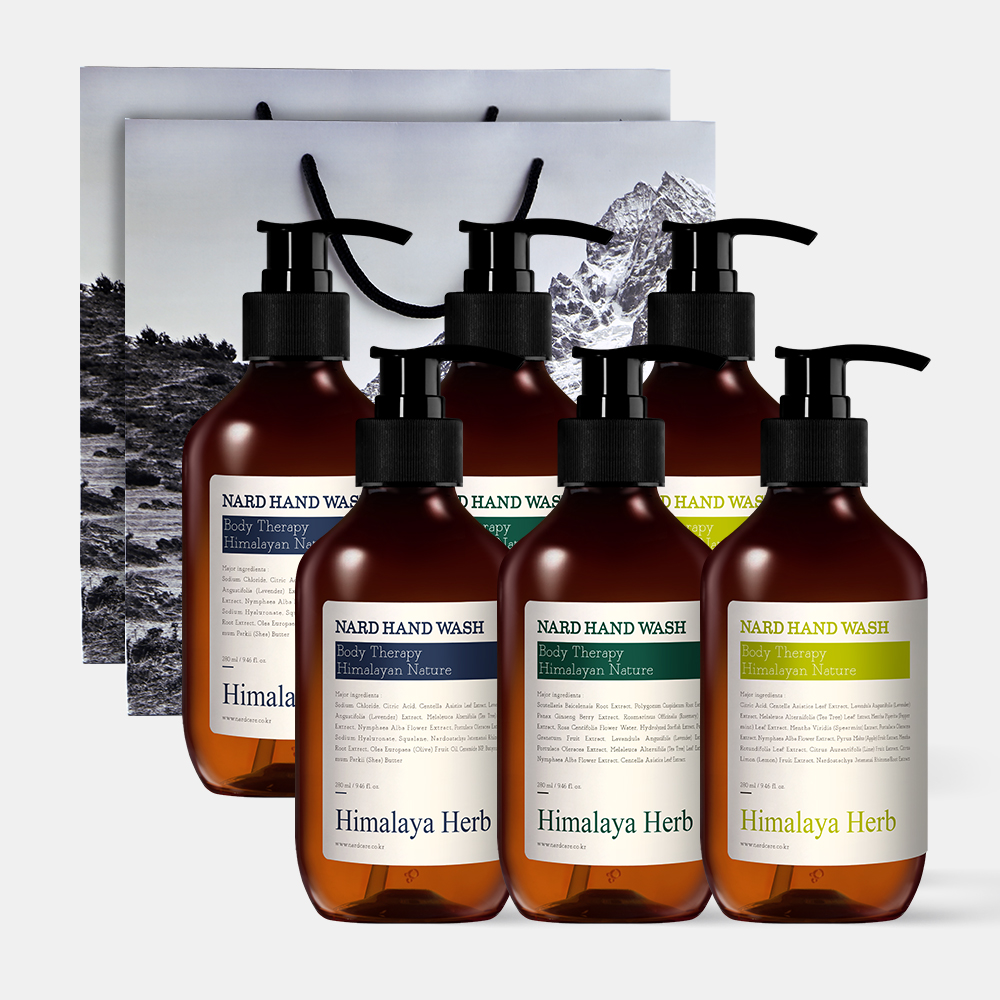[2개] 나드 핸드워시 280ml 3종 세트 + 쇼핑백 2개입