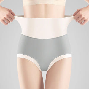 밀라노 편한 여성속옷 노라인 심리스 하이밴드 하이웨스트 투톤 면 모달 삼... 착용 후기 | 사이즈/핏 총정리 - 상품 이미지 2