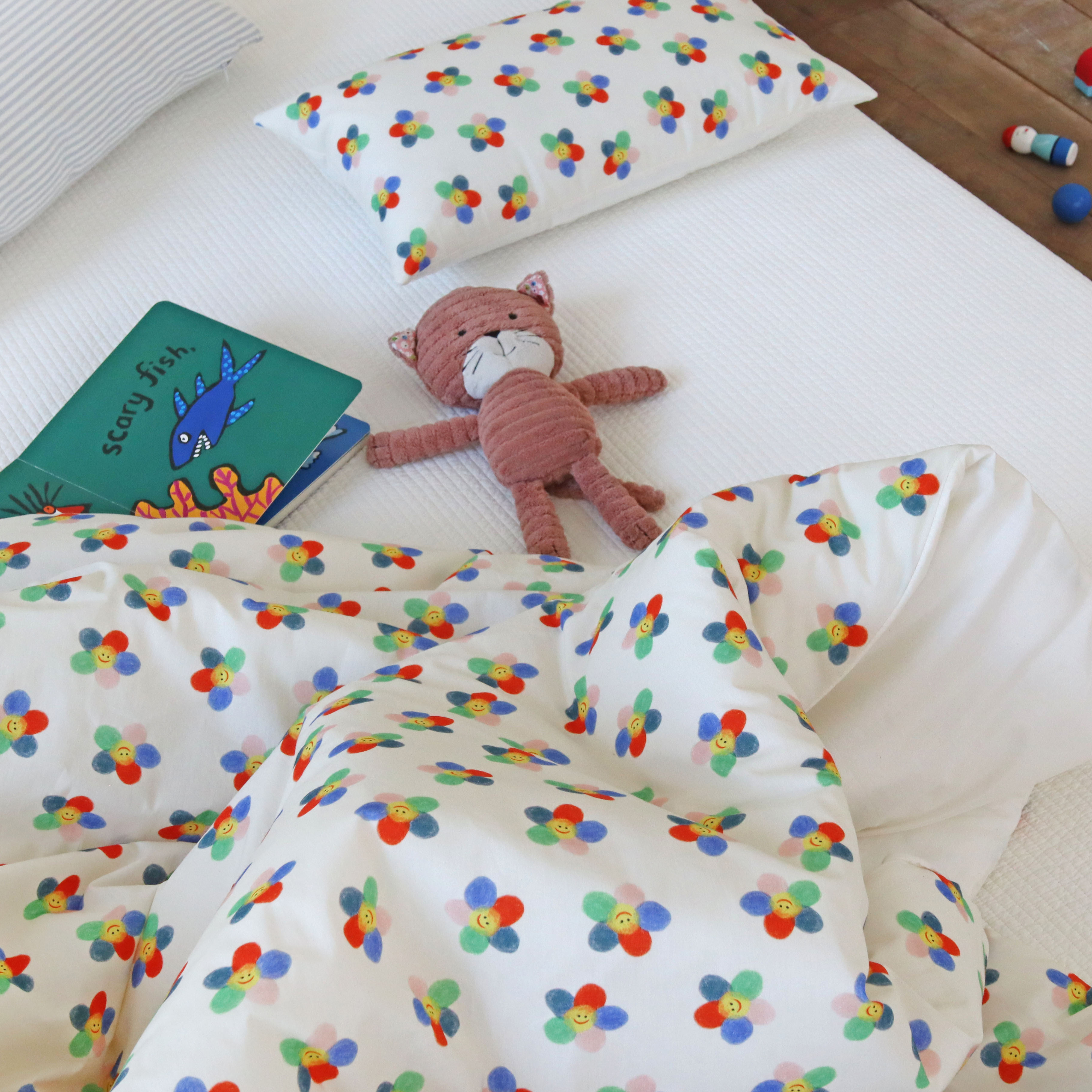 썬플라워 먼지없는 순면 사계절 항균솜 차렵이불 SS