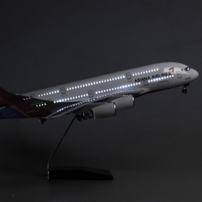 아시아나항공 여객기 A380 모형비행기 다이캐스트 항공기 장식 - 상세 이미지 5